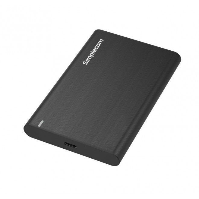 Simplecom SE221 Aluminium 2.5'' SATA HDD/SSD to USB 3.1 Enclosure Black-0