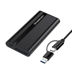 Simplecom SE505 NVMe M.2 SSD to USB-C Enclosure USB 3.2 Gen 2 10Gbps Ultra-slim aluminium case Tool-free design-0