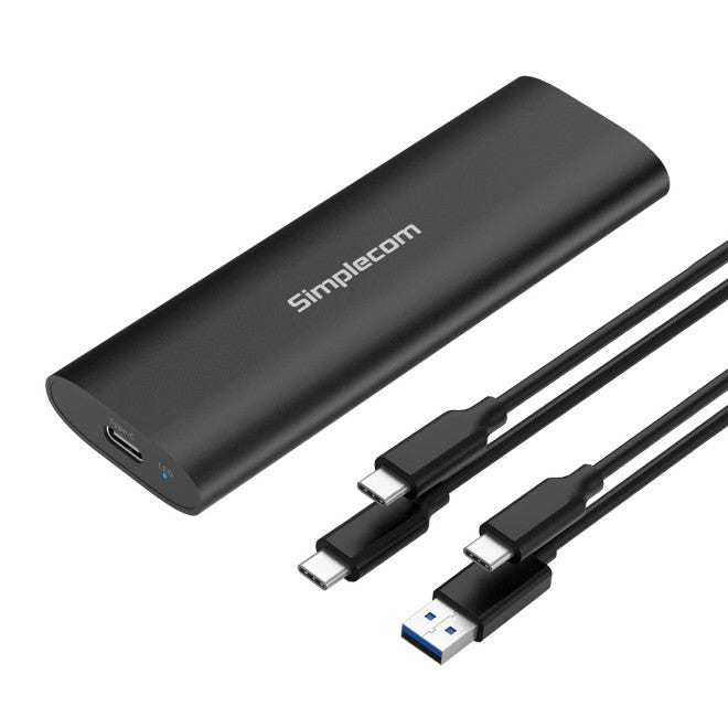 Simplecom SE516 NVMe / SATA Dual Protocol M.2 SSD Tool-Free USB-C Enclosure USB 3.2 Gen 2 10Gbps-0