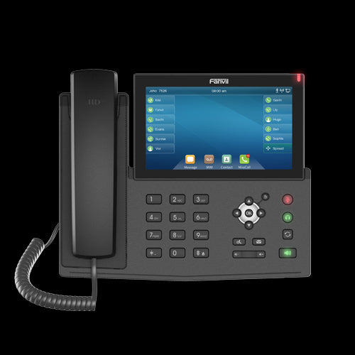 Fanvil X7 IP Phone, 7" Touch Colour Screen, Built In Bluetooth, Supports Video Calls, Upto 128 DSS Entires, 20 SIP Lines, *SBC Ready-0