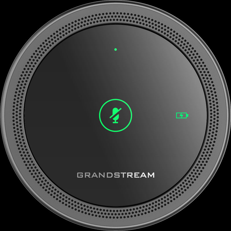 Grandstream GMD1208 Desktop Wireless Expansion Microphone, Bluetooth, 1500mA Li-ion Battery, 8 Omni Microphones, Opus-0