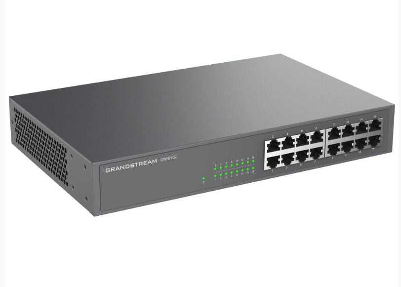 Grandstream IPG-GWN7702 Unmanaged Network Switch With 16 Ports Of Gigabit Ethernet Connectivity-0