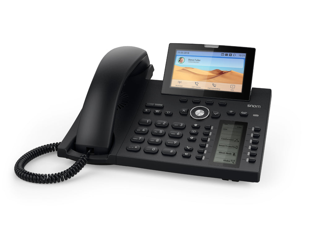 Snom D385N 12 Line Professional IP Phone, 4.3" Hi-Res Display With Backlight-0