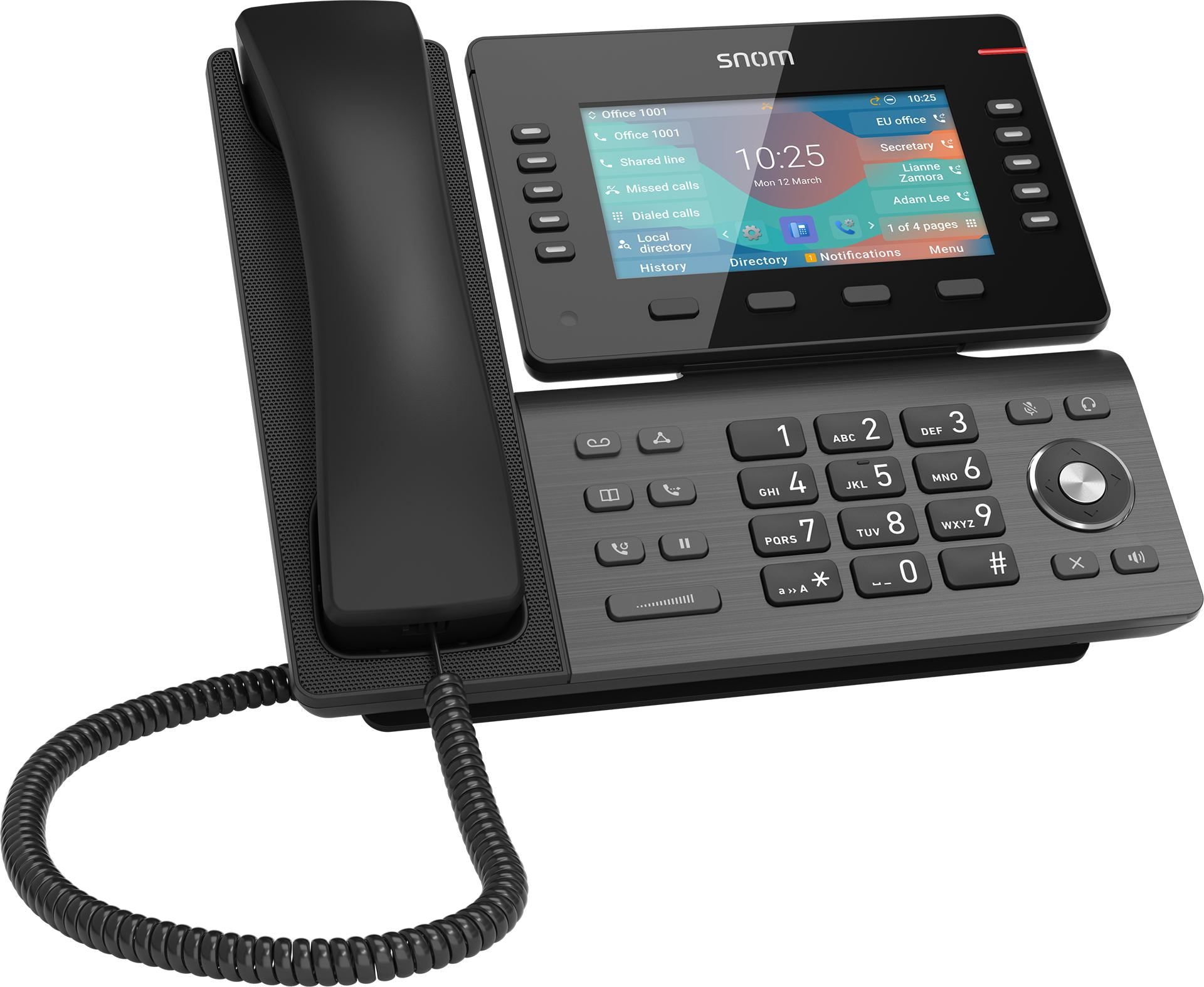 SNOM D865 USB-A DeskTelephone, HD Audio, Hands Free Capability, Bluetooth, Superior Audio Quality,Security (TLS  SRTP)-0