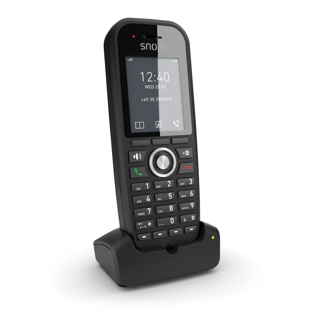 SNOM M30 IP DECT Handset, Multicell Compadible, Backlit Keyboard, Long Stangby Time,  Hold or Forward, Black-0