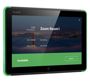 Yealink RoomPanel Plus- Black; Touch Screen Scheduler is a 10.1-inch multifunctional meeting room schedule panel, Yealink Platform, Microsoft Teams-0