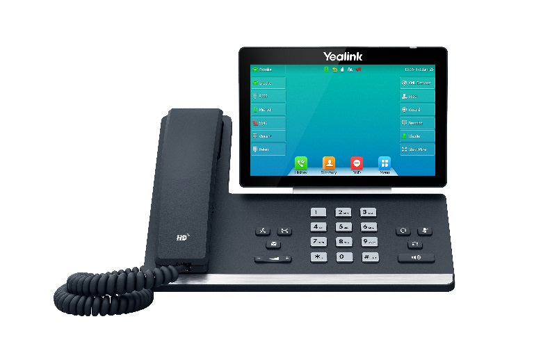 Yealink SIP-T57W, 16 Line IP HD Phone, 7" 800 x 480 colour screen, HD voice, Dual Gig Ports, Built in Bluetooth and WiFi, USB 2.0 Port, SBC Ready-0