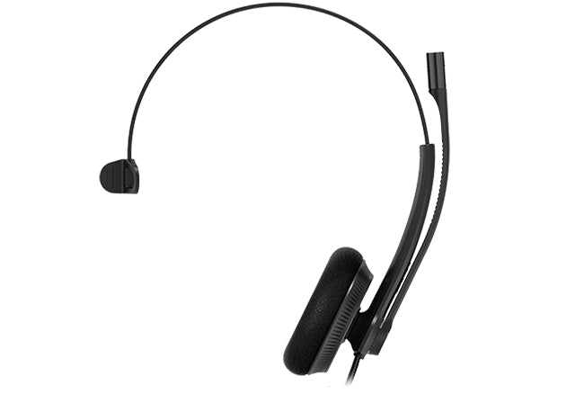 Yealink UH34 Lite Mono UC USB Headset, Lightweight, All Day Wearing Comfort, Ear Wideband Noise Cancelling Microphone, Leather Ear Cushions, USB-A-0