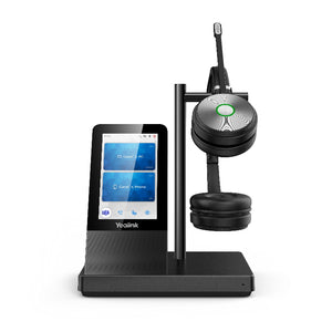 Yealink WH66 Dual UC DECT Wirelss Headset With Touch Screen Workstation, Busylight On Headset, Leather Ear Cushions, Multi-devices connection-0