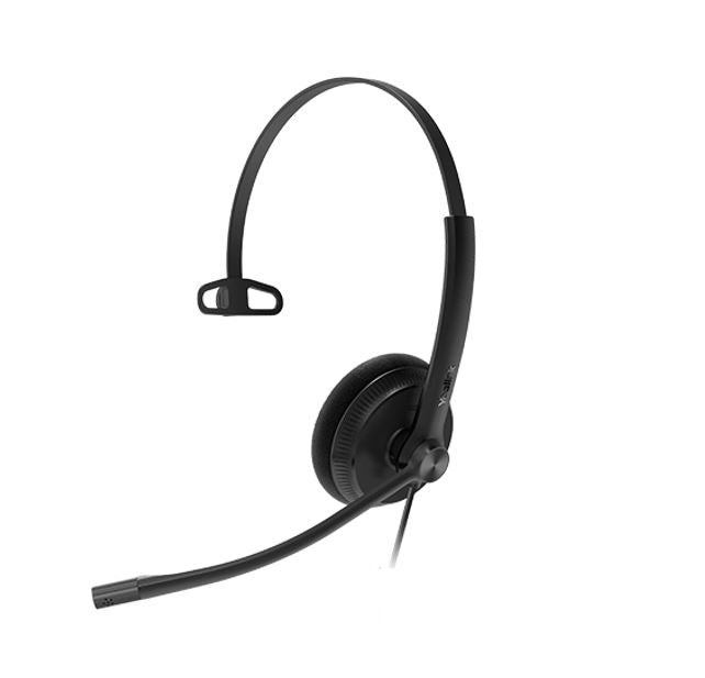 Yealink YHS34 Lite Mono Wired Headset with QD to RJ Port, Wideband Noise-Canceling Headset, Monaural Ear, RJ9, QD Cord, Foamy Ear Cushion-0