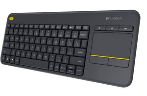 Logitech K400 Plus Wireless Keyboard with Touchpad  Entertainment Media Keys Tiny USB Unifying receiver for HTPC connected TVs ~KBLT-K830BT-0