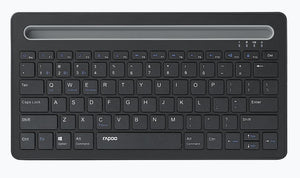 RAPOO XK100 Bluetooth Wireless Keyboard - Switch Between Multiple Devices, Computer, Compact and Stylish. Tablet and Smart Phone Mount Slot(LS)-0