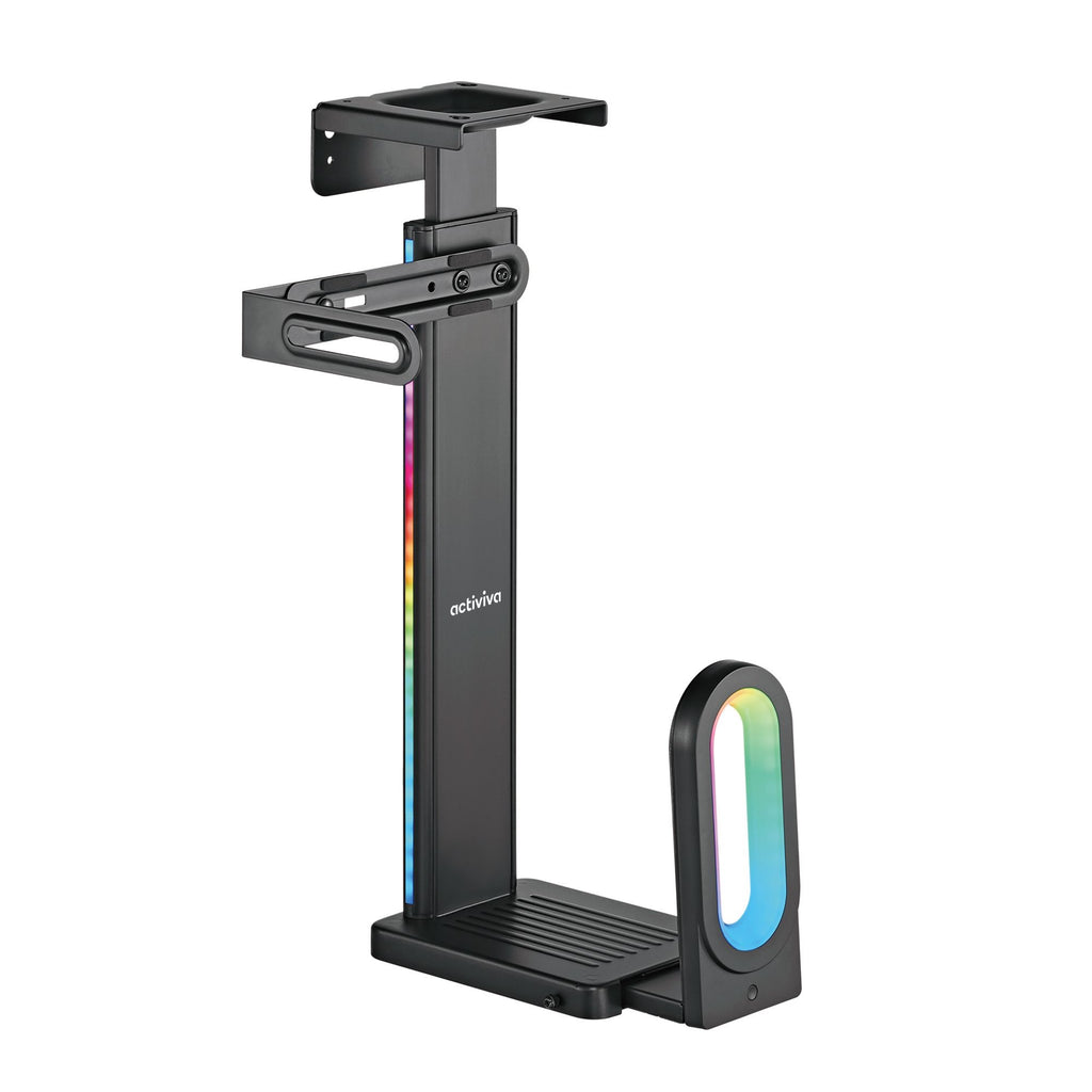 mbeat® activiva RGB Ultra-Wide Adjustable Wall  Under-Desk Gaming PC Mount-0