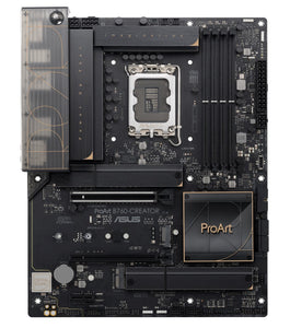 ASUS B760 PROART B760-CREATOR LGA 1700 ATX Motherboard 192GB,4xDDR5,1 x PCIe 5.0/4.0/3.0 x16 slot,3 x M.2 slots,4x SATA-0