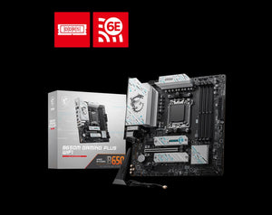 MSI B650M GAMING PLUS WIF AMD AM5 mATX Motherboard, 4x DDR5, 1x PCI-E x16, 2x PCI-E x1, 2x M.2, 4x SATA,  2x USB 3.2,  4x USB 2.0, 1xUSB Type C-0