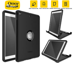 OtterBox Defender Apple iPad (10.2") (9th/8th/7th Gen) Case Black - (77-62032), DROP+ 2X Military Standard, Built-in Screen Protection, Multi-Position-0