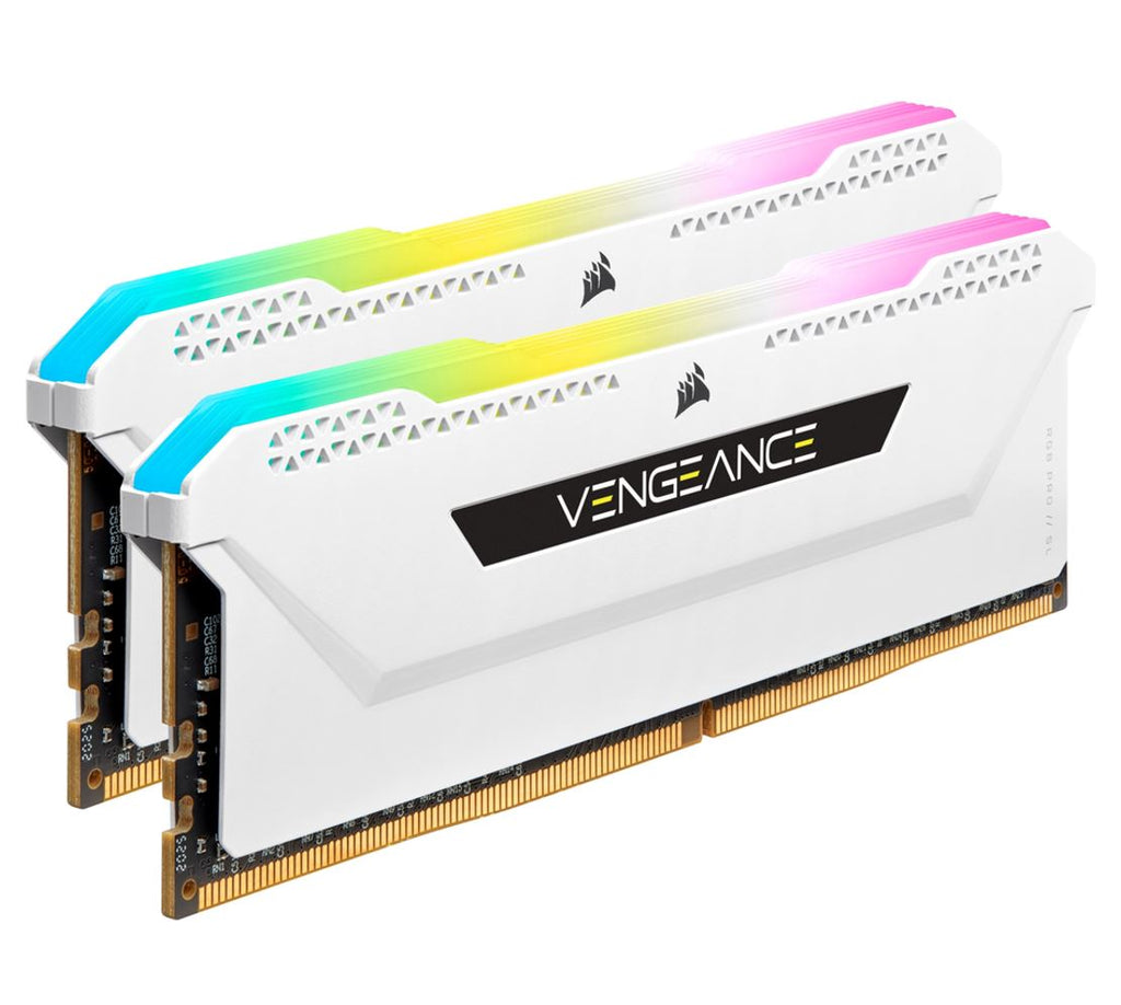 Corsair Vengeance RGB PRO SL 32GB (2x16GB) DDR4 3600Mhz C18 White Heatspreader Desktop Gaming Memory-0