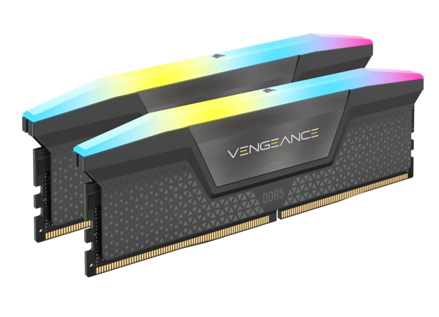 Corsair Vengeance RGB 64GB (2x32GB) DDR5 UDIMM 5200MHz C40 1.25V Desktop Gaming Memory Black Optimized for AMD Expo Ryzen 7000 Series-0