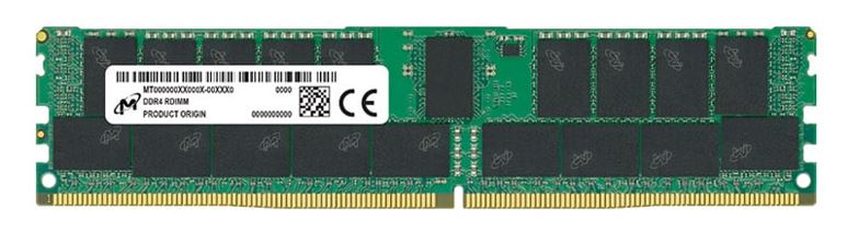 Micron 32GB (1x32GB) DDR4 RDIMM 3200MHz CL22 2Rx4 ECC Registered Server Memory 3yr wty-0