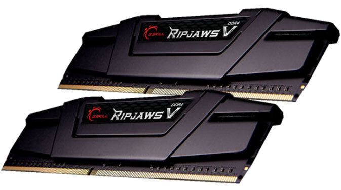 G.SKILL F4-3200C16D-16GVKB 16GB (2 x 8GB)/ PC4-25600 / DDR4 3200 Mhz/ Timings 16-18-18-38/ Voltage 1.35V/ RipjawsV-0