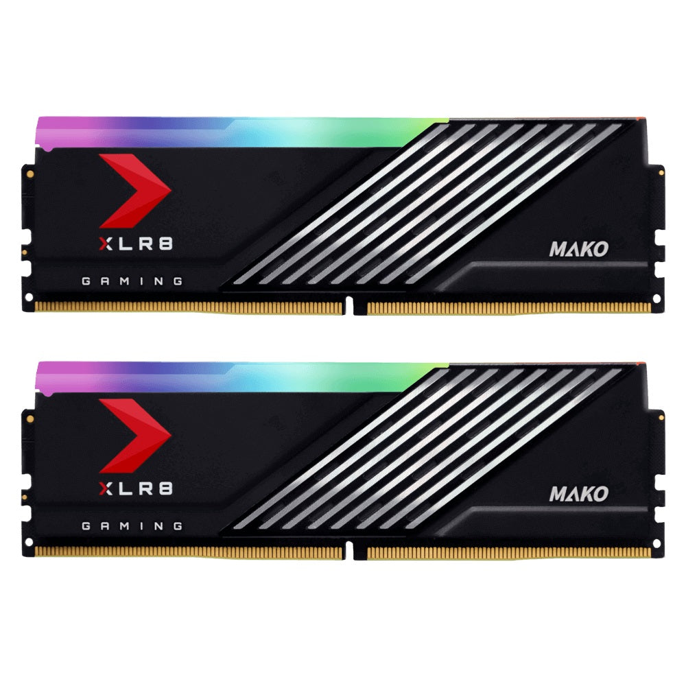 PNY XLR8 RGB 32GB (2x16GB) DDR5 6000Mhz Gaming MAKO EPIC-X C40 1.4V Desktop Gaming Memory AMD EXPO Ryzen 7000 Series-0