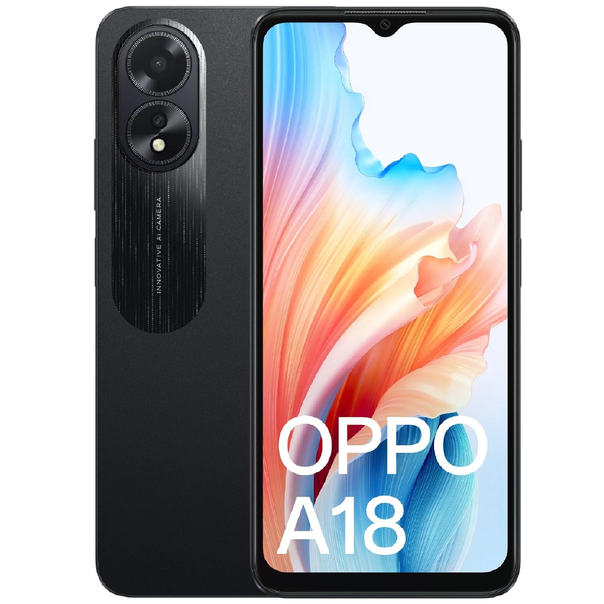 OPPO A18 5G 128GB - Black (CPH2591AU Black)*AU STOCK*, 6.56", HD+, 90Hz, 4GB/128GB, 8MP/5MP, Dual SIM, 5000mAh,2YR-0