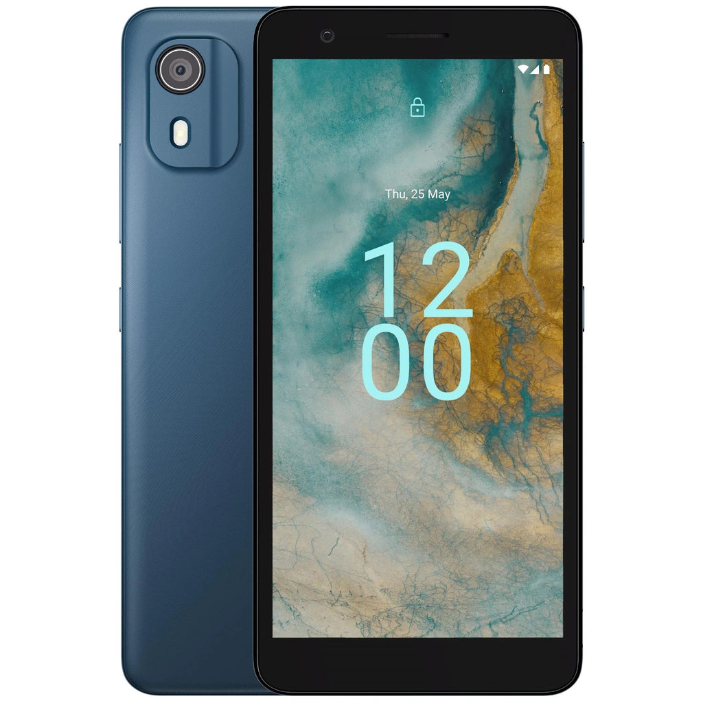 Nokia C02 4G 32GB - Dark Cyan (SP01Z01Z3159Y)*AU STOCK*, 5.45", 2GB/32GB, 5MP/2MP, IP52, Dual SIM, 3000mAh,2YR-0