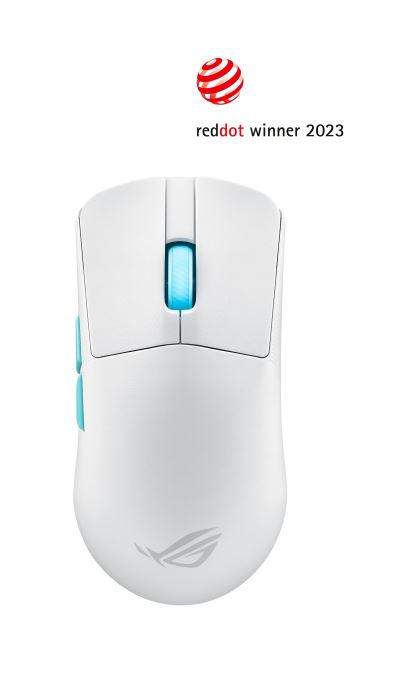 ASUS ROG Harpe Ace Aim Lab Edition Wireless Gaming Mouse WHITE, Pro-tested FF, 54g, 36,000dpi, AimPoint Optical Sensor, Reddot Winner 2023-0