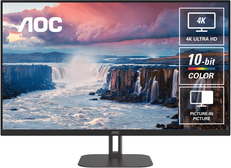 AOC U32V5N 32" 4K VA Office and Business 300 Cd/m 4ms GtG, VESA x 100.  HDMI 2.0 x 2, DP 1.4 x 2 Monitor-0