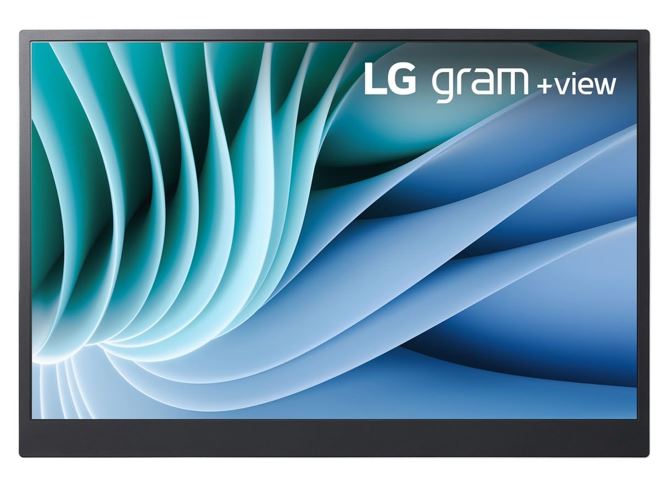 LG Gram +View 16” Portable Monitor WQXGA 2K 2560x1600 16_10 2xUSB-C Auto Rotate Tilt Pivot Power Delivery DisplayPort Anti-Glare Alternate Mode 670g-0