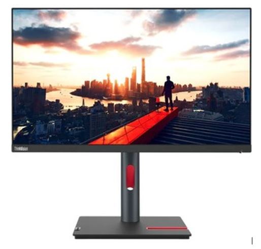 Lenovo ThinkVision P24h-30 23.8"/24" QHD USB-C Docking Monitor 2K 2560x1440 16_9 IPS Height Adjustable Tilt Swivel Pivot DP HDMI USB-C LAN USB3.2 Hub-0