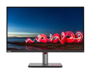 LENOVO ThinkVision T27h-30 27" QHD IPS USB-C Monitor 2K 2560x1440 Height Adjustable Tilt Swivel Pivot 4xUSB3.2 Hub USB-C DP HDMI RJ45 Audio 3yr wty-0