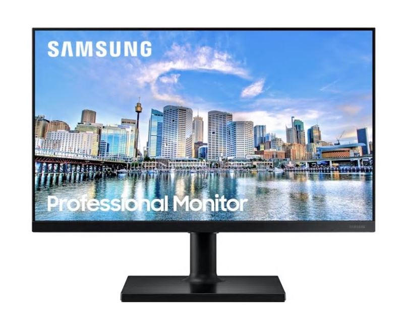 Samsung T45F 27" FHD 75Hz FreeSync IPS Monitor 1920x1080 16_9 5ms Height Adjust Tilt Swivel Pivot DP 2xHDMI 2xUSB Hub VESA Game Mode Flicker Free-0