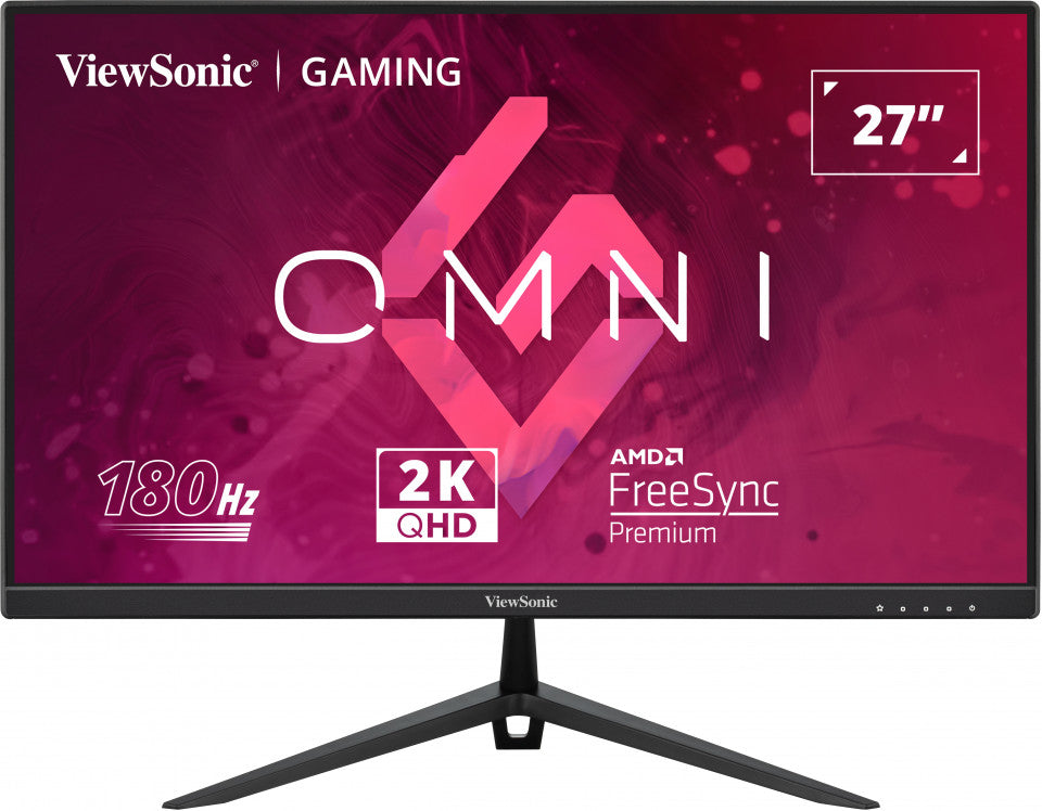 ViewSonic VX2728-2K 27" 2K QHD, 0.5ms, 180hz Super Clear IPS, HDR10, DP, HDMI, Adaptive Sync, VESA ClearMR certified, Speakers Office  Gaming Monitor-0
