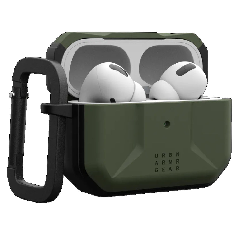 UAG Civilian Apple Airpods Pro (2nd Gen) Case - Olive Drab (104124117272), DROP+ Military Standard, Co-Mold Design, Weather-Resistant,Precise Fit-0