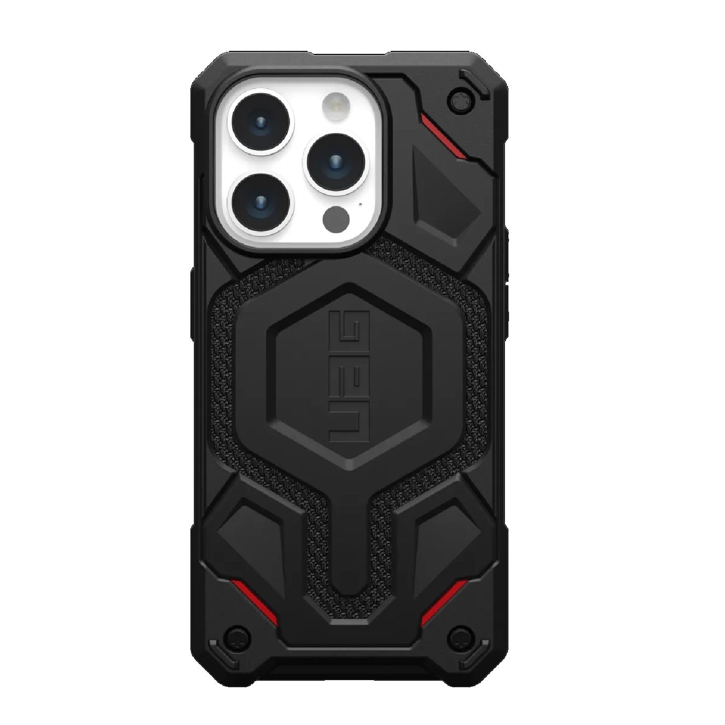 UAG Monarch Pro MagSafe Apple iPhone 15 Pro (6.1") Case - Kevlar Black (114221113940), 25ft. Drop Protection(7.6M),5 Layers Protection-0