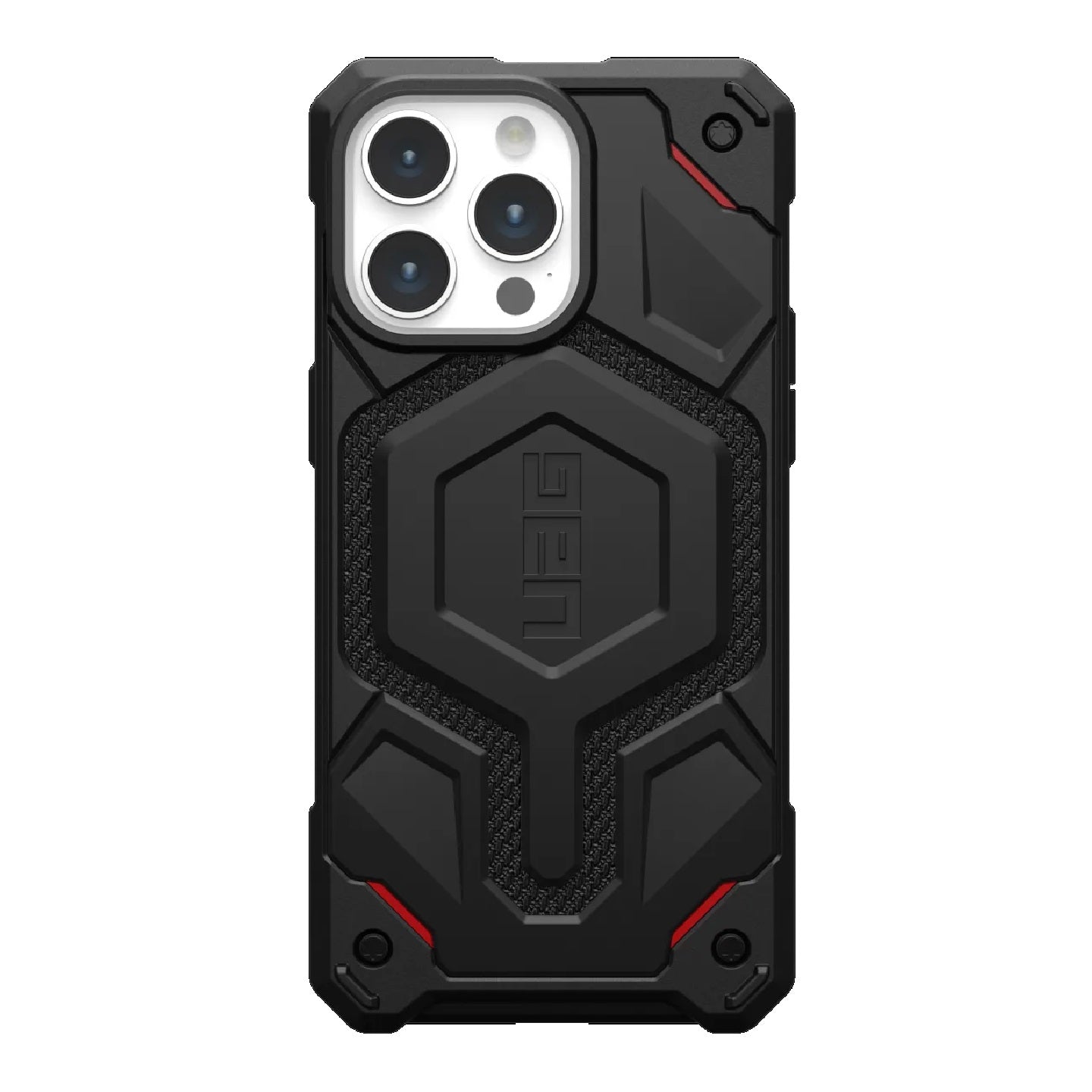 UAG Monarch Pro MagSafe Apple iPhone 15 Pro Max (6.7") Case -Kevlar Black(114222113940),25ft. Drop Protection(7.6M),5 Layers Protection-0