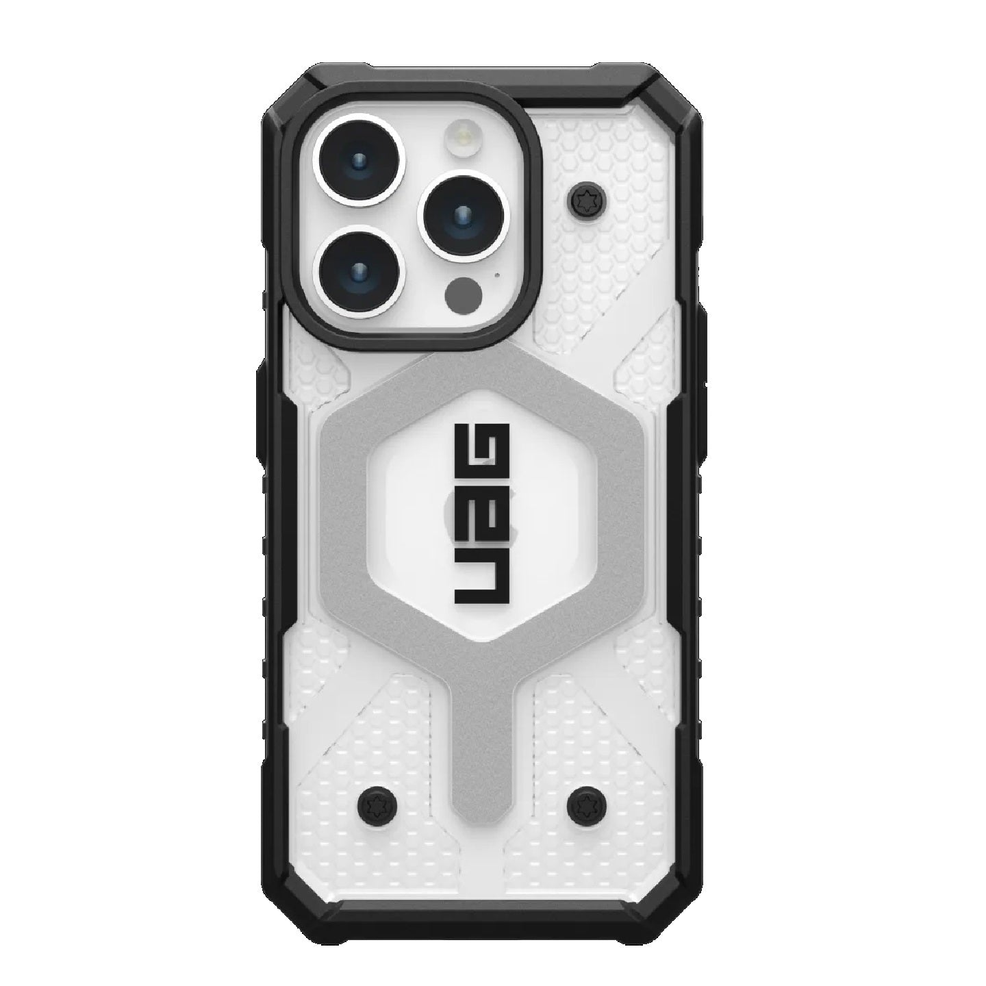 UAG Pathfinder MagSafe Apple iPhone 15 Pro (6.1") Case - Ice (114281114343), 18ft. Drop Protection (5.4M), Tactical Grip, Raised Screen Surround-0