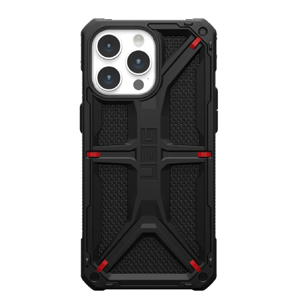 UAG Monarch Kevlar Apple iPhone 15 Pro Max (6.7") Case - Kevlar Black(114298113940), 20ft. Drop Protection (6M),5 Layers Protection,Tactical Grip-0