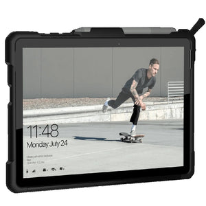 UAG Metropolis Microsoft Surface Go 4 Case - Black(321076114040),DROP+ Military Standard,Raised Screen Surround,Tactical Grip,Built-in Kickstand-0