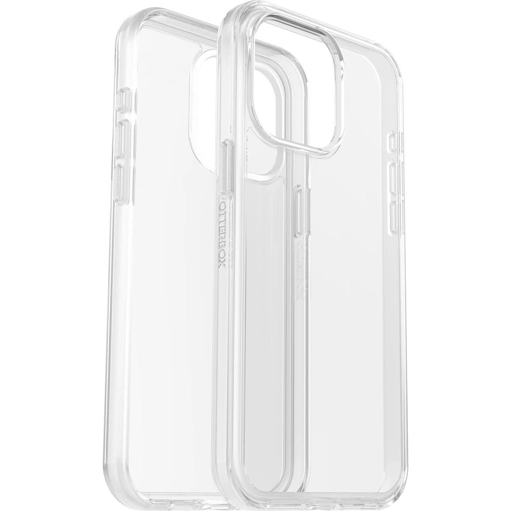 OtterBox Symmetry Clear Apple iPhone 15 Pro Max (6.7") Case Clear - (77-92658), Antimicrobial, DROP+ 3X Military Standard, Raised Edges-0