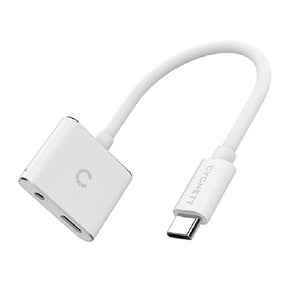 Cygnett Essentials USB-C to 3.5MM Audio  USB-C Fast Charge Adapter - White (CY2866PCCPD), Wide- Ranging compatibility,Supports USB-C PD fast charging-0