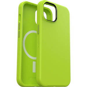 OtterBox Symmetry+ MagSafe Apple iPhone 14 / iPhone 13 Case Lime All Yours (Green) - (77-89032), Antimicrobial,DROP+ 3X Military Standard,Raised Edges-0