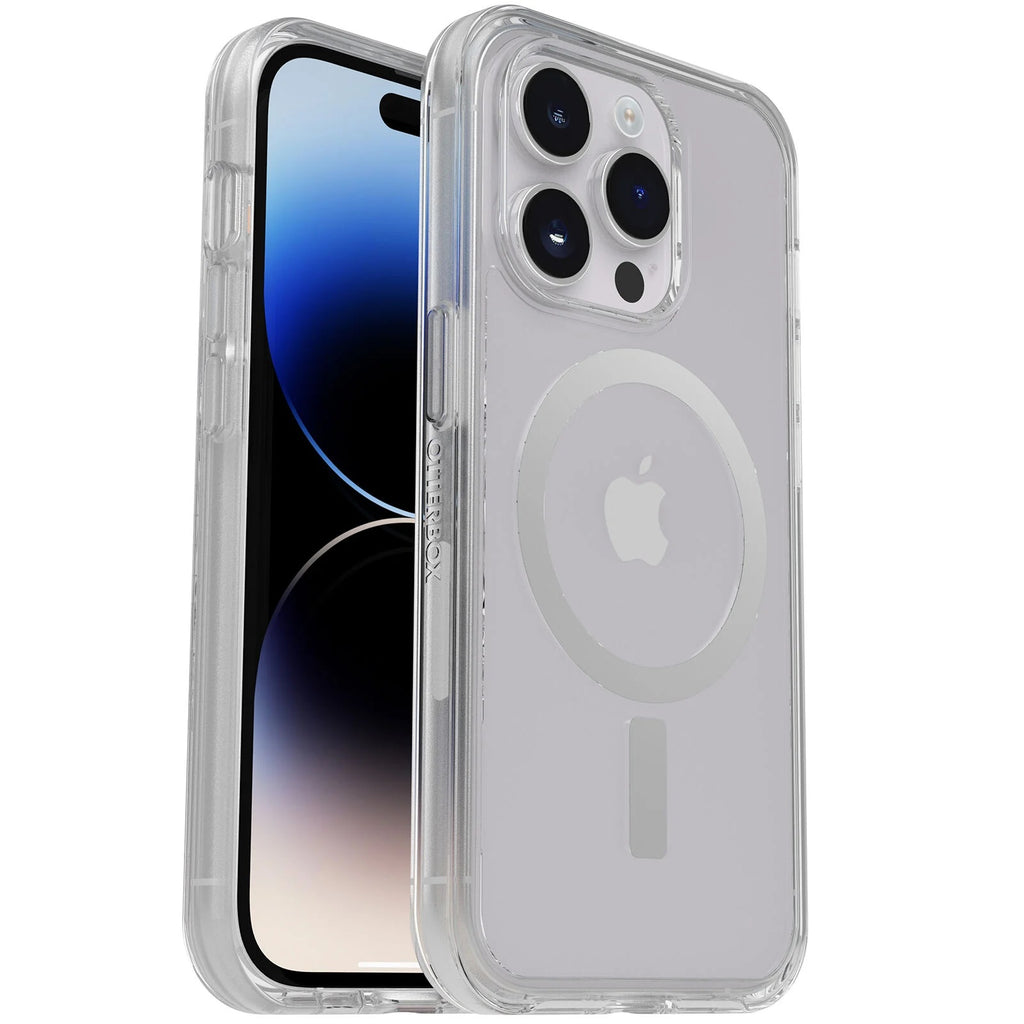 OtterBox Symmetry+ Clear MagSafe Apple iPhone 14 Pro Case Clear - (77-89225), Antimicrobial, DROP+ 3X Military Standard, Raised Edges,Ultra-Sleek-0