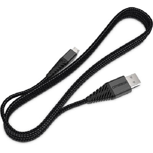 OtterBox Micro-USB to USB-A Cable (3M) - Black (78-51152),2.4 AMP High-Speed Fast Charge,Tangle-Resistant Braided Nylon, Rugged, Durable,Strain Relief-0