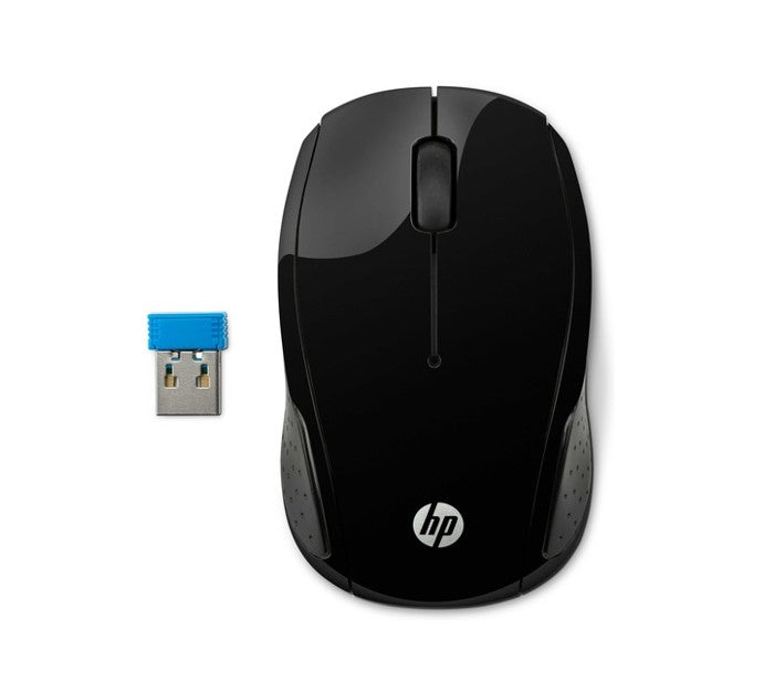 HP 200 Wireless Mouse Radio Frequency USB Optical 2 Button Black 1000 dpi Scroll Wheel Symmetrica-0