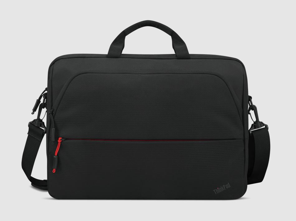 LENOVO Essentials 13.3" 14" 15.6" 16" Toploader Bag Notebook Case - Classic Black Nylon Exterior, Dedicated Padded PC Pocket-0