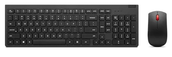 Lenovo Essential Wireless Combo Keyboard  Mouse Gen2 Low Profile Adjustable Tilt Leg Spill Resistant 1600DPI 3 buttons Optical Sensor 18mths Battery-0