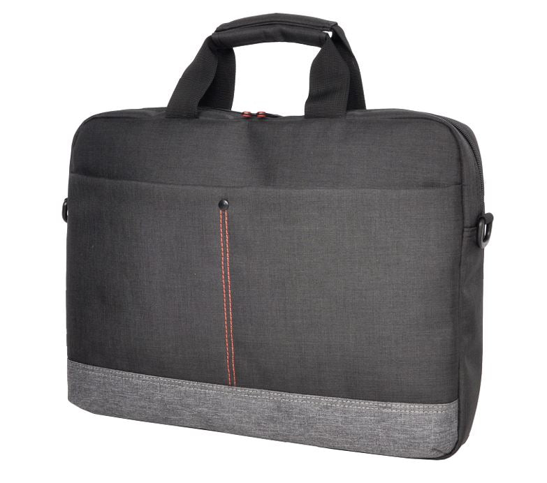Oxhorn 10" 13.3" 14" 15.6" Notebook back high-quality nylon fabric Top zip closure and padded compartment Shoulder strap nylon case Black+ Grey-0