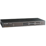 TP-Link TL-SF1024 24-Port 10/100Mbps Rackmount Unmanaged Switch energy-efficient Supports MAC 19-inch rack-mountable steel case 4.8 Gbps Switching Cap-0